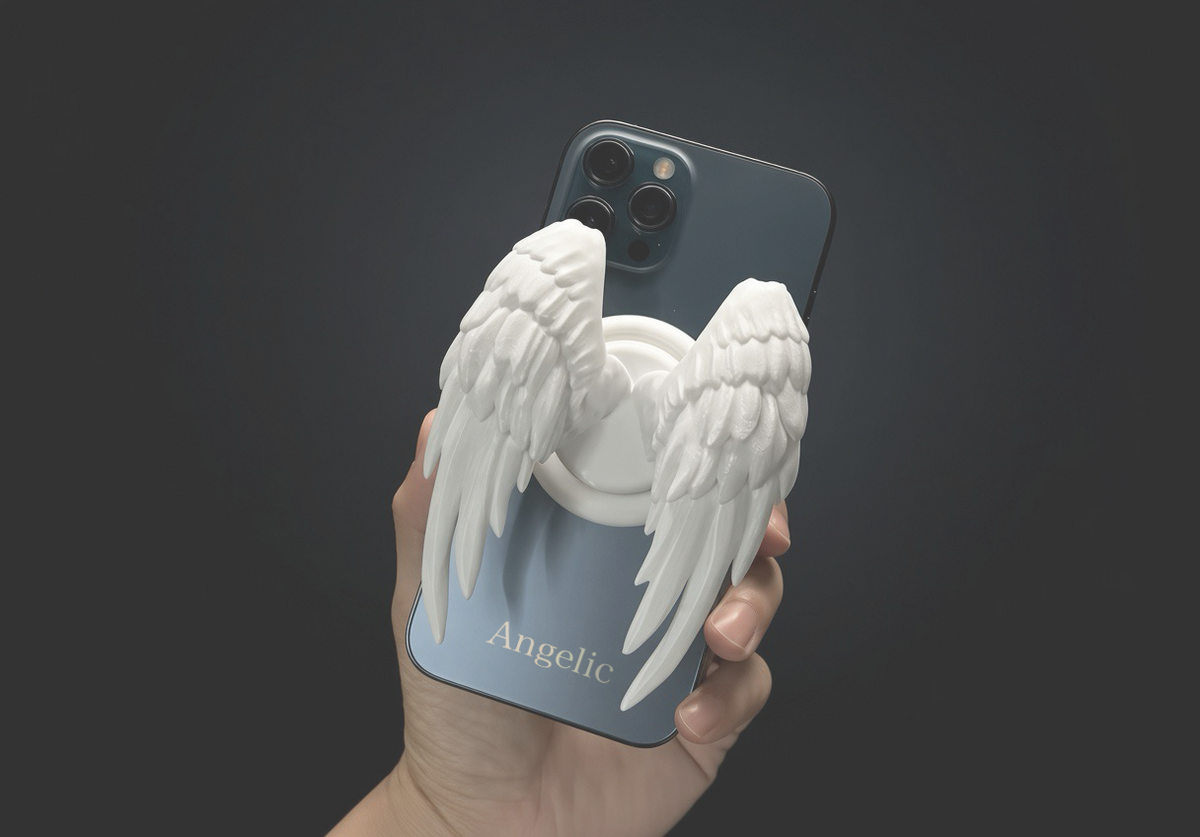 Angel Wings Magnetic Retractable Phone Holder