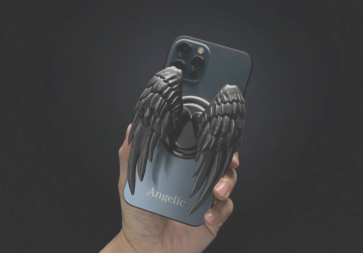 Angel Wings Magnetic Retractable Phone Holder