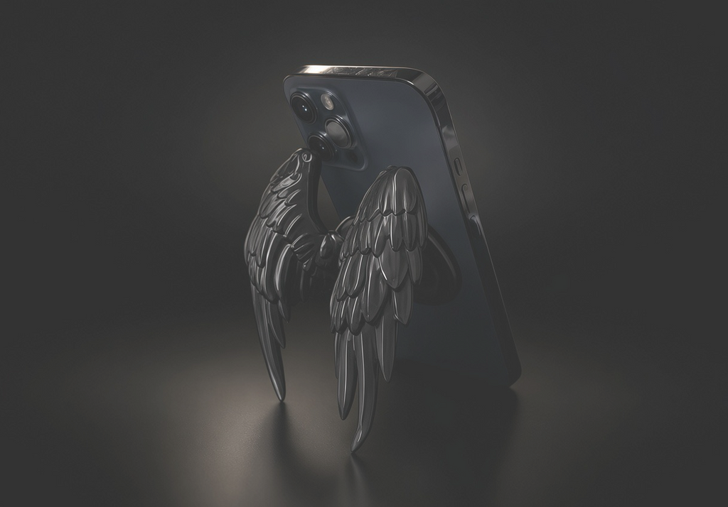Angel Wings Magnetic Retractable Phone Holder