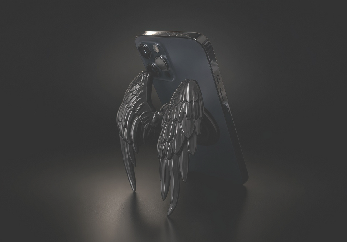 Angel Wings Magnetic Retractable Phone Holder